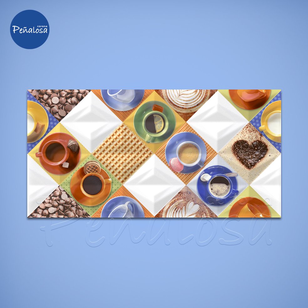 BASE DECOR COFFEE BREAK MULTICOLOR 30X60