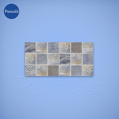 Corona En Cucuta BASE DECORADA CORAL AZUL 30X60