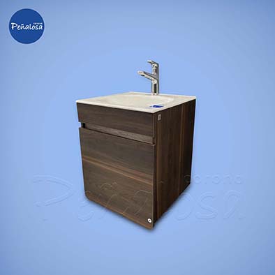 MUEBLE ALUVIA BELLOTA LVM 40 CON GRIFERIA LIQUID MONOCONTROL MEDIANA CROMO