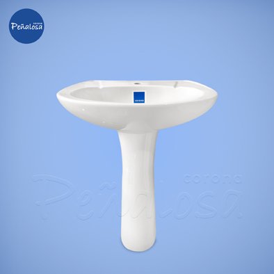 Corona En Cucuta MAXIMO LAVAMANOS CON PEDESTAL BLANCO