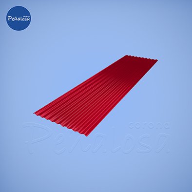 Corona En Cucuta TEJA DE ZINC ROJA #10 (3.05MTS) CORPACERO CAL. 35 (0.17MM)