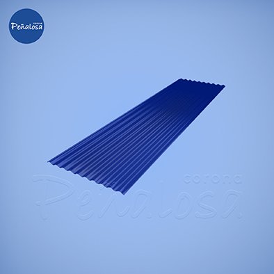 Corona En Cucuta TEJA DE ZINC AZUL #10 (3.05MTS) CORPACERO CAL. 35 (0.17MM)