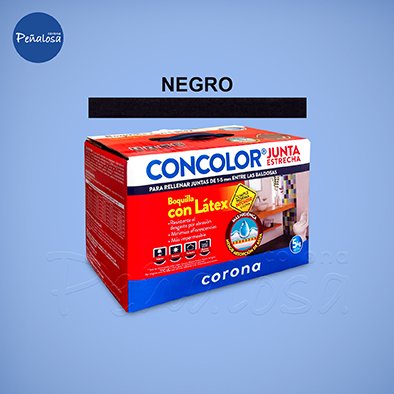 Corona En Cucuta CONCOLOR LATEX NEGRO 5KG