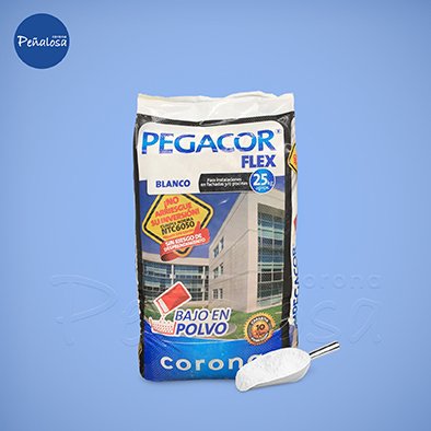 Corona En Cucuta PEGACOR FLEX BLANCO 25KG
