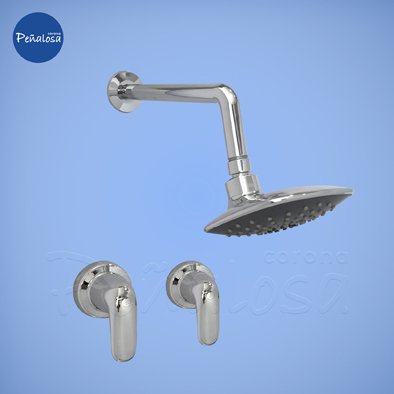 Corona En Cucuta GRIFERIA DUCHA MEZCLADOR ALUVIA CROMO PALANCA