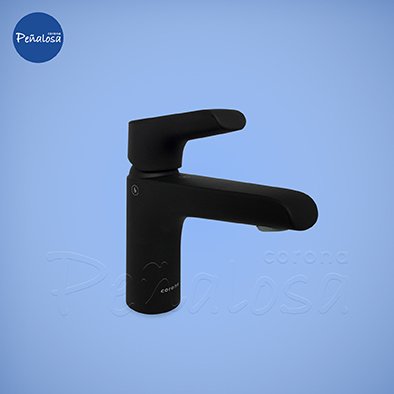 Corona En Cucuta GRIFERIA LAVAMANOS MONOCONTROL MEDIANA CASCADE NEGRO (CON MANGUERAS)