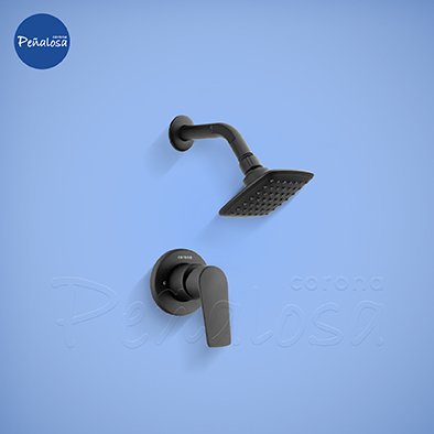 Corona En Cucuta GRIFERIA DUCHA MONOCONTROL BARCELONA NEGRO MATE