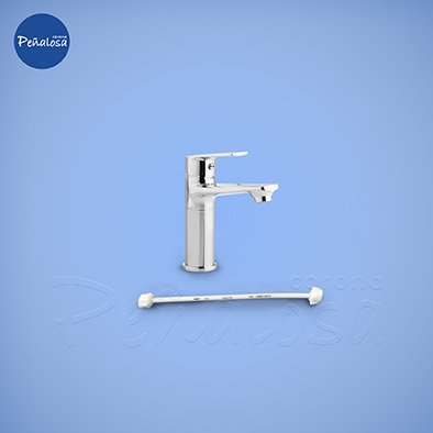 Corona En Cucuta GRIFERIA LAVAMANOS MONOCONTROL MEDIA BARCELONA CROMO (CON MANGUERA)