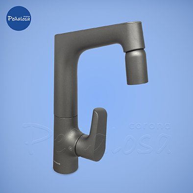 Corona En Cucuta GRIFERIA LAVAPLATOS MONOCONTROL CASCADE TITANIO (CON MANGUERAS)