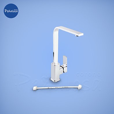 Corona En Cucuta GRIFERIA LAVAPLATOS MONOCONTROL CUSCO CROMO (CON MANGUERAS)