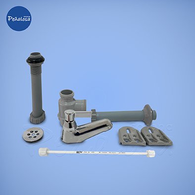 Corona En Cucuta GRIFERIA LAVAMANOS SENCILLA FIZZIA CROMO (CON DESAGUE, UÑAS Y SIFON) GERFOR