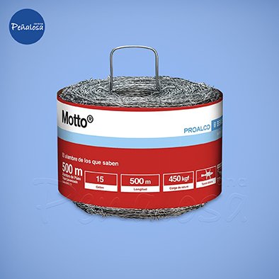 Corona En Cucuta ALAMBRE DE PUAS MOTTO CAL 15 X 500 MTS