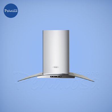 Corona En Cucuta CAMPANA ISLA ALA VIDRIO INOXIDABLE 90CM 4 VELOCIDADES