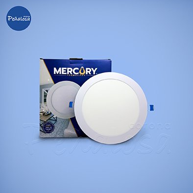 Corona En Cucuta PANEL LED INCRUSTAR REDONDO 18W (8 Plg.- 6500K) LUZ BLANCA MERCURY