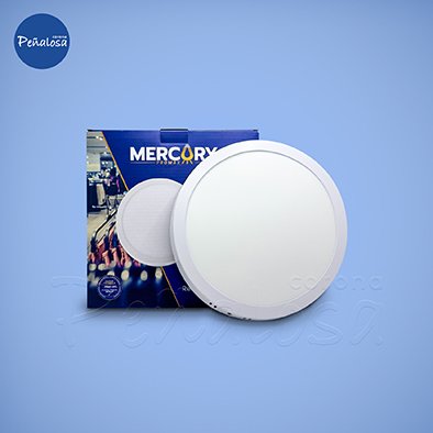 Corona En Cucuta PANEL LED SOBREPONER REDONDO 18W (8 Plg.- 6500K) LUZ BLANCA MERCURY