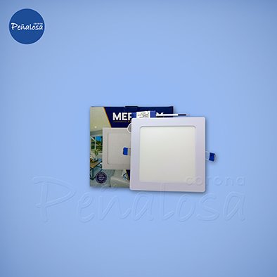 Corona En Cucuta PANEL LED INCRUSTAR CUADRADO 12W (6 Plg. - 6500K) LUZ BLANCA MERCURY