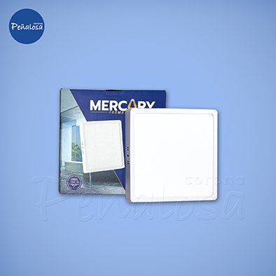 Corona En Cucuta PANEL LED SOBREPONER CUADRADO 24W (10 Plg. - 6500K) LUZ BLANCA MERCURY