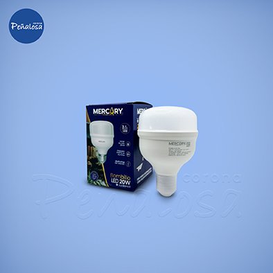 Corona En Cucuta BOMBILLO LED ALTA POTENCIA 20W (E27 6500K) LUZ BLANCA MERCURY