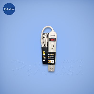 Corona En Cucuta REGLETA MULTITOMA TITANIUM 6 SALIDAS 0.85M CABLE CON PROTECCION MERCURY