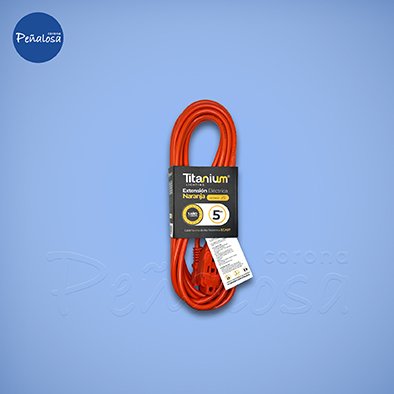 Corona En Cucuta EXTENSION ELECTRICA TITANIUM NARANJA 5M MERCURY