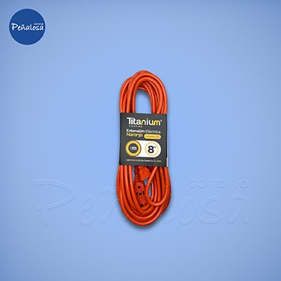 Corona En Cucuta EXTENSION ELECTRICA TITANIUM NARANJA 8M MERCURY