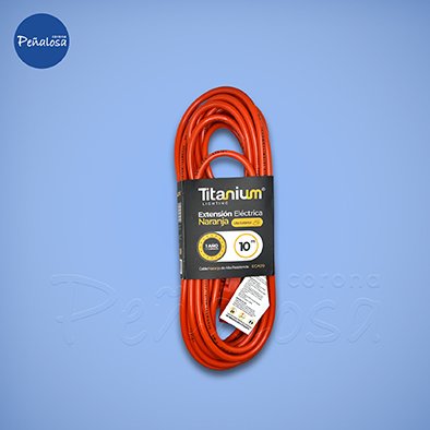 Corona En Cucuta EXTENSION ELECTRICA TITANIUM NARANJA 10M MERCURY