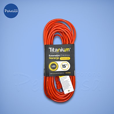 Corona En Cucuta EXTENSION ELECTRICA TITANIUM NARANJA 15M MERCURY