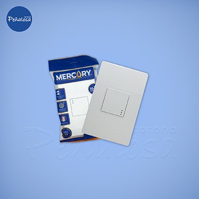 Corona En Cucuta INTERRUPTOR SENCILLO LINEA PLUS BLANCO MERCURY