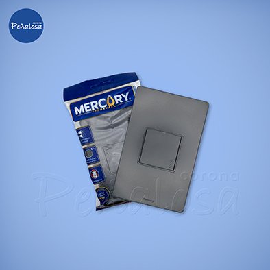 Corona En Cucuta INTERRUPTOR SENCILLO LINEA PLUS NEGRO MERCURY