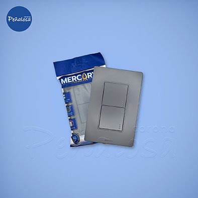 Corona En Cucuta INTERRUPTOR DOBLE LINEA PLUS SILVER MERCURY