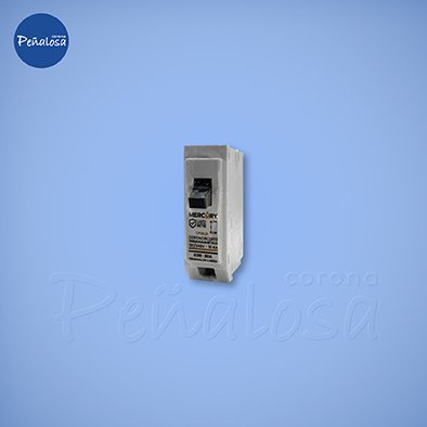 Corona En Cucuta BREAKER 1P 30A ENCHUFABLE BLANCO MERCURY