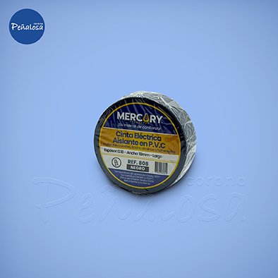 Corona En Cucuta CINTA AISLANTE 15M NEGRA MERCURY