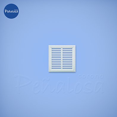 REJILLA VENTILACION EUROPE PVC 20X20