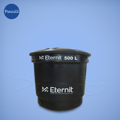 Corona En Cucuta TANQUE ETERNIT 500 LITROS NEGRO CON TAPA Y CONEXIONES