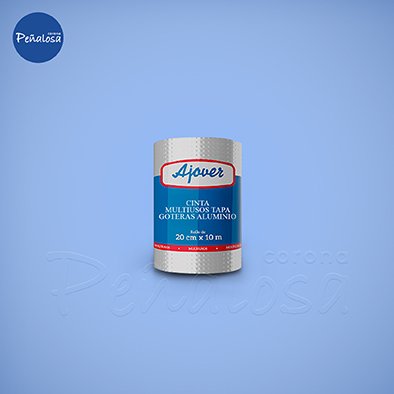 Corona En Cucuta CINTA MULTIUSOS TAPA GOTERAS ALUMINIO ROLLO 20 CM X 10 MTS AJOVER