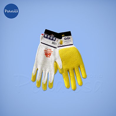 Corona En Cucuta GUANTE POLIESTER LATEX AMARILLO TALLA L GOYA