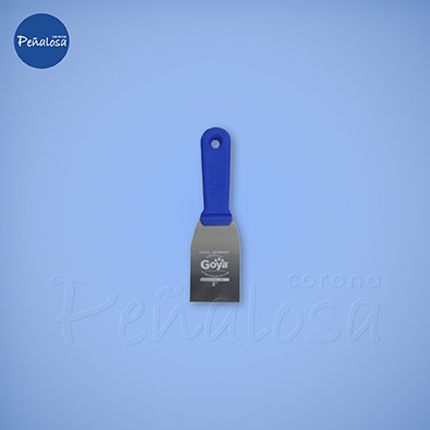Corona En Cucuta ESPATULA PROFESIONAL INOXIDABLE CABO PLASTICO AZUL 2