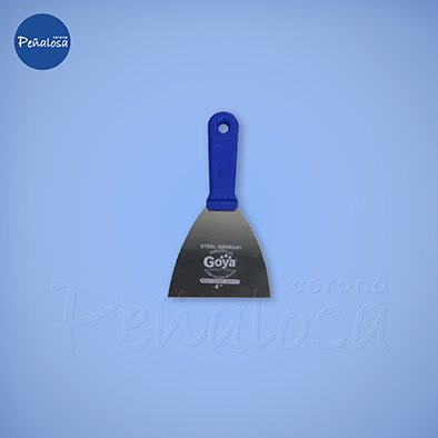 Corona En Cucuta ESPATULA PROFESIONAL INOXIDABLE CABO PLASTICO AZUL 4