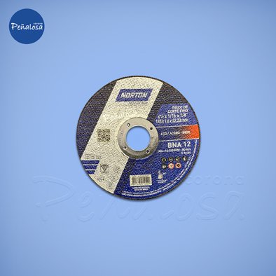 Corona En Cucuta DISCO CORTE METAL NORTON BNA 4 1/2 ESPESOR 1.6 MM