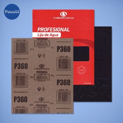 Corona En Cucuta LIJA DE AGUA CAR 25 PROFESIONAL No 360