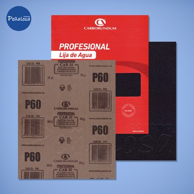 Corona En Cucuta LIJA DE AGUA CAR 25 PROFESIONAL No 60