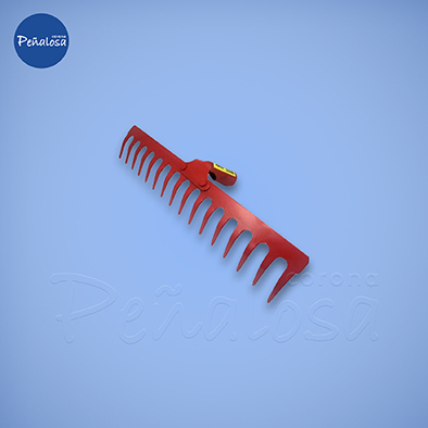 RASTRILLO JARDIN TRABAJO PESADO DE 16 DIENTES