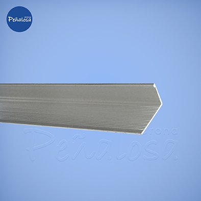 Corona En Cucuta PERFIL ALUMINIO BORDE MESON PLATA BRILLANTE 2.40 MT